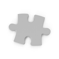 Single Puzzle Piece, 3d Png, transparent background