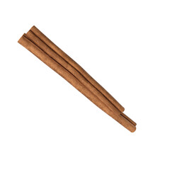 Closeup of Cinnamon Sticks on transparent Background, 3d Png