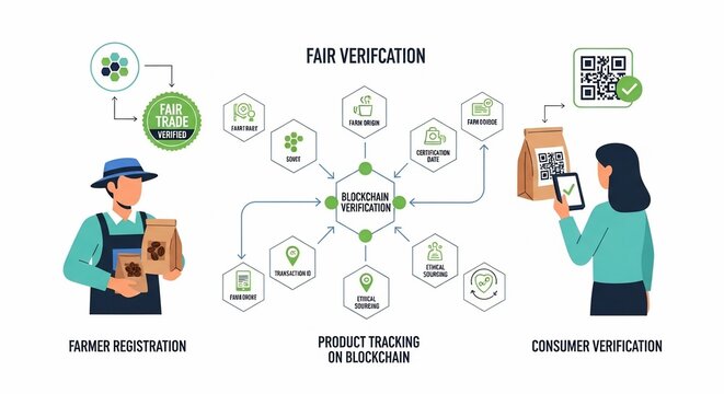 From Farm to Phone BlockchainPowered Fair Verification and Supply Chain Traceability. - Powered by Adobe