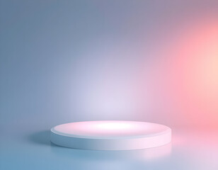 Minimalist Stage with Soft Lighting