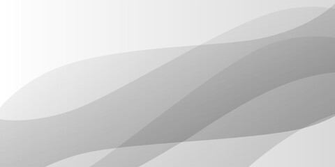 Modern abstract background with translucent grey waves flowing diagonal across the image, leaving clean white space for text or creative use.
