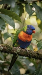 Tropical Bird Perched Gracefully in Natural Habitat