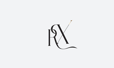 RX, XR, R , X , Abstract Letters Logo Monogram	