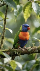 Tropical Bird Perched Gracefully in Natural Habitat