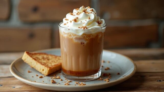  Root Beer Float served authentically on a plate
