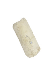 cotton bandage roll cloth on transparent background.