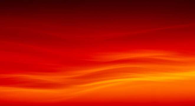 Fiery Sky Abstract Background with Blazing Orange and Red Hues Dramatic Texture and Warm Glow