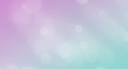 Pastel Gradient Background with Bokeh Lights for Abstract Art and Gentle Designs Blending Lavender Mint and White Hues