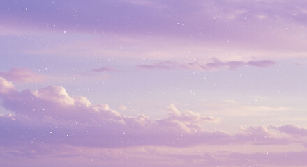 Pastel Sky Dreamscape with Clouds and Stars Serene Gradient Background Texture for Creative Projects Calm and Tranquil Atmosphere Ideal for Design