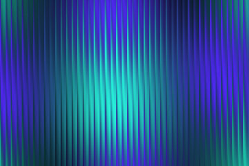 Illustration of abstract vertical ribbed texture with a gradient of blue and turquoise colors