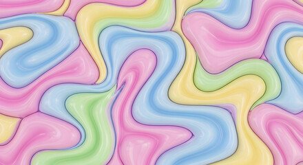 Abstract Pastel Swirls.