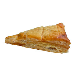 puff pastry isolated on white background