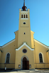 Obraz premium Tallinn, Estonia. St. John's Church (Estonian: Jaani kirik) is a large Lutheran parish church and it's dedicated to Saint John the Evangelist, a disciple of Jesus Christ 