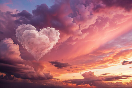 ハートの雲」の写真素材 | 118,789件の無料イラスト画像 | Adobe Stock