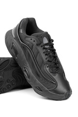 Black sneakers on a white background. Sports and casual shoes