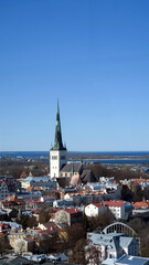 Obraz premium Tallinn, Estonia. aerial view of the city