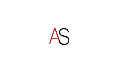  AS, AS, A ,S Abstract Letter Logo Monogram