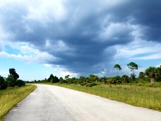 Thunderstorm Rolling in near Hernando Beach, Spring Hill, Florida