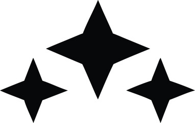 retro stars silhouette vector illustration