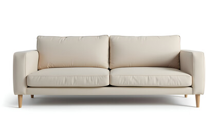 Fototapeta premium White sofa isolated on white