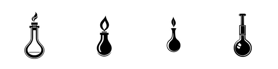 Various laboratory flask designs for scientific creativity and innovation