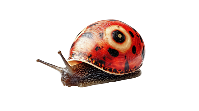 snail isolated on transparent background 
