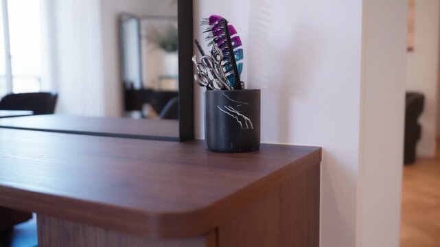 Ciseaux et accessoires salon de coiffure