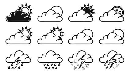 set of vector icons for halloween