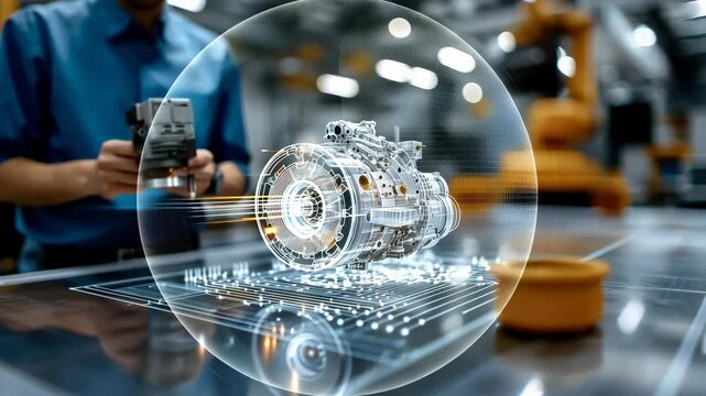 Automotive model development: digital engine, designer vision, planner plan, engineer skill, creative concept, technical structure, modern prototype, mechanical system, virtual build, industry process