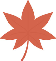 vector illustration of maple leaf