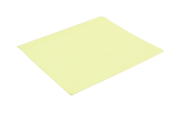 yellow stick note isolated on transparent background.