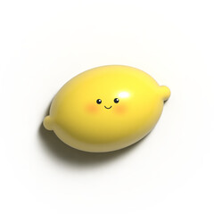 3D Render Lemon Illustration Image