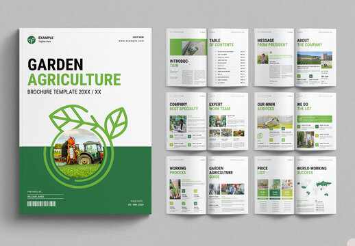Agriculture Garden Brochure Template