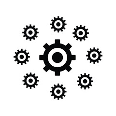 Business Gear Process Minimalist Design