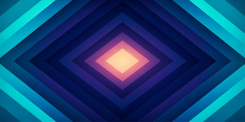 Fototapeta premium Geometric vector pattern illustration with colorful digital motion lines and purple gradient colors