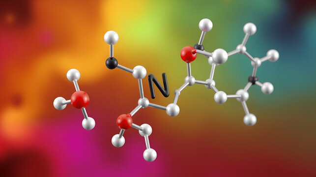 dinitrogen pentoxide, molecular structures, nitrogen oxide, 3d model, Structural Chemical Formula and Atoms with Color Coding