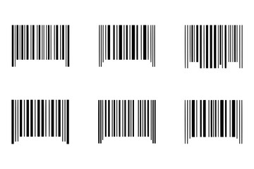 silhouette of barcode for product identification and inventory tracking