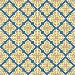 seamless pattern white flower with leaves	