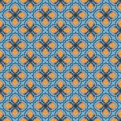 Colorful vintage floral fabric pattern for printing on fabrics, pillows, blankets, scarves.	