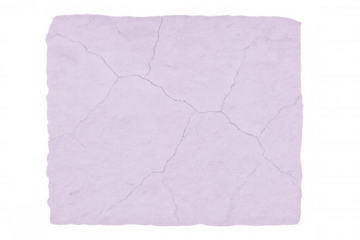 Weathered purple wall revealing deep structural cracks, creating grungy textural surface with transparent backdrop for graphic design projects