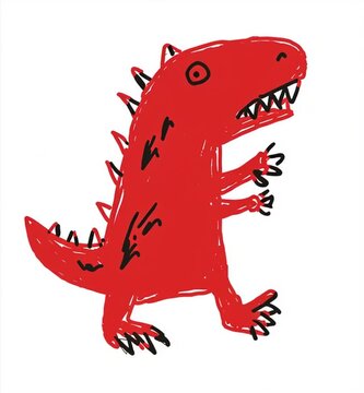 kinderzeichnung hund haustier monster katze dino dinosaurier buntstift