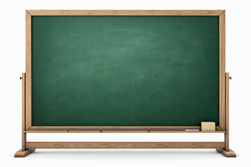 Blank Blackboard For Classroom Isolated on White Background, Minimal Clean Design