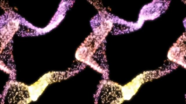 Abstract Background, delicate trails of colorful smoke dancing in slow motion.