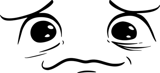 Design of cute emotion face