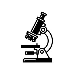 microscope on white background