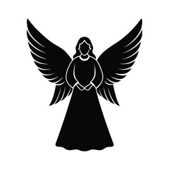 holiday angel art, festive angel figure, christmas spirit, angel silhouette, decorative holiday angel