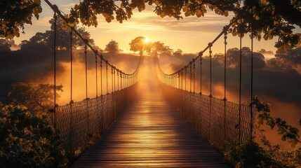 Obraz premium Scenic vineyard at sunrise with golden light on grapevines