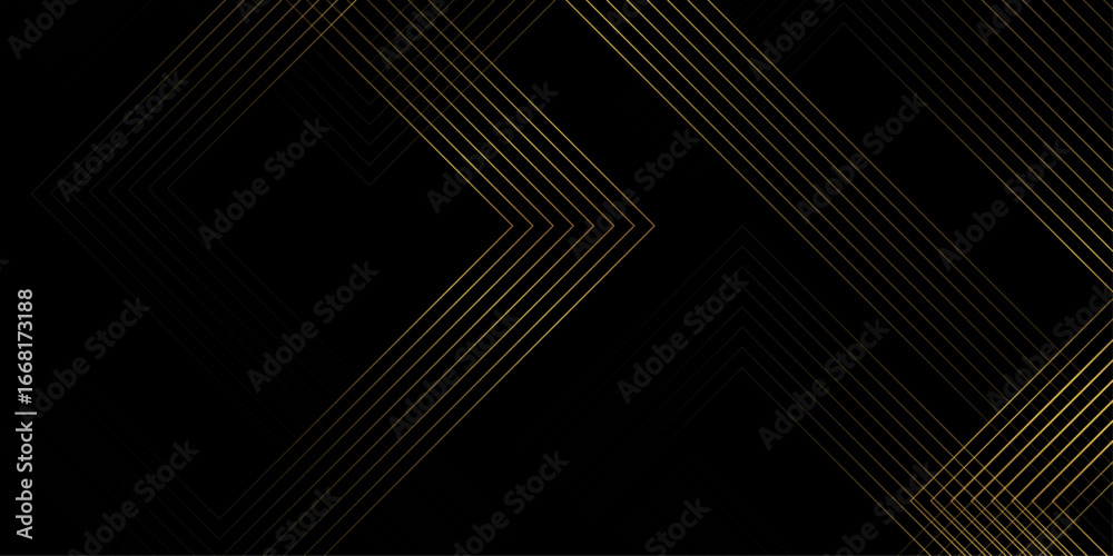 Wall mural luxury wavy line abstract background with color element. futuristic technology concept. glowing rect