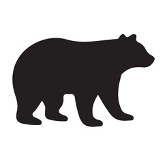 silhouette of a bear