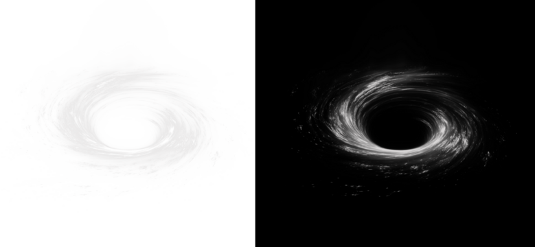 Storm Funnel PNG with Radiant Light Particles